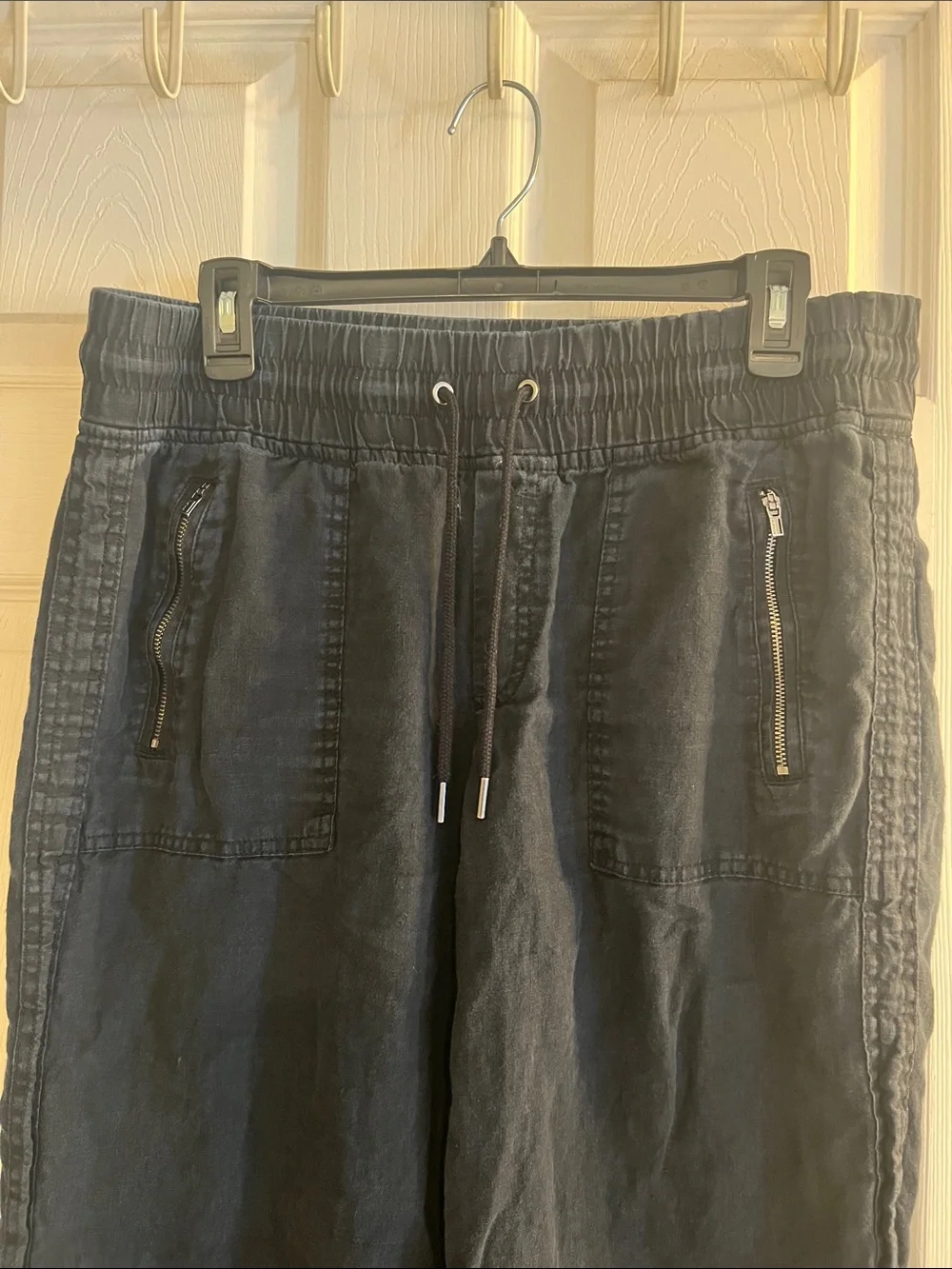Athleta Cabo Linen Wide Leg Pant with Drawstring